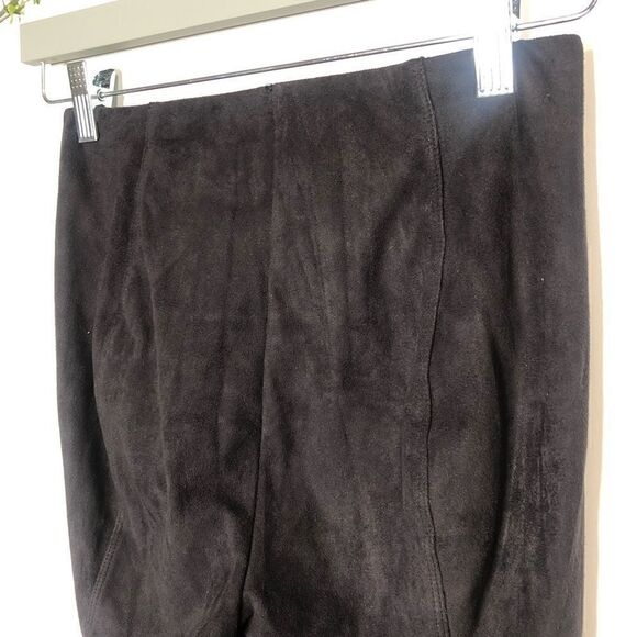 Lysse Black Faux Suede Feel Leggings Tummy Tuck - Picture 7 of 11